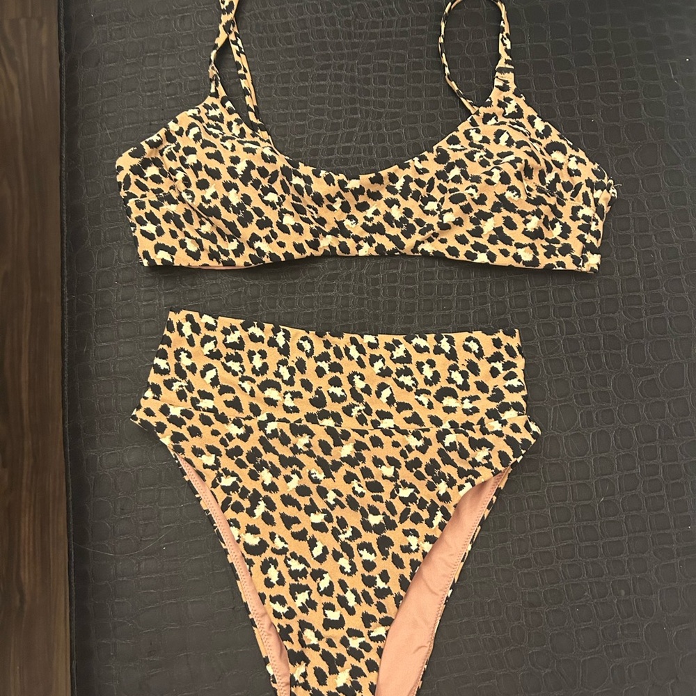 Leopard Print Bikini Set